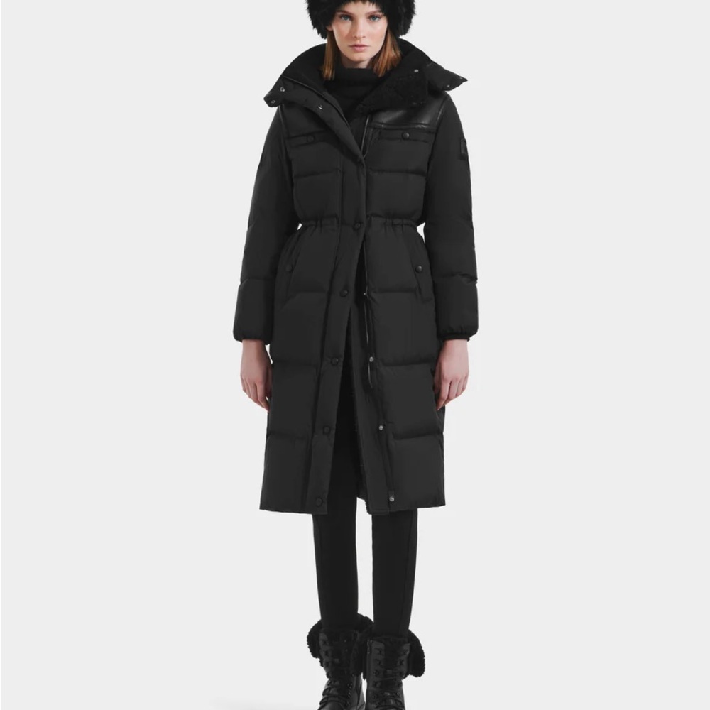 Women's Long Down Black Puffer Coat